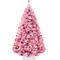 Best Choice Products Artificial Flocked Christmas Tree, Pre-Lit Holiday Décor w/ Twinkle Lights - 6ft